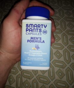 SmartyPants Multivitamin for Men, Gummies: Omega 3 Fish Oil (EPA/DHA), Methylfolate, CoQ10, Vitamin D3, C, Vitamin B12, B6, Vitamin A, K & Zinc for Immune Support, 180 Gummies (30 Day Supply) 44 71OJnQ4KhgL 2