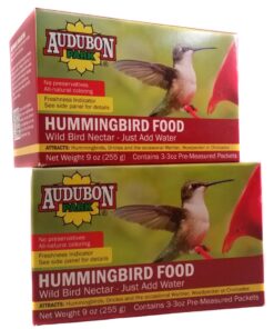Alternative view of Audubon Hummingbird Concentrate Food 3 3Oz Pre Measured Packets, 2 Boxes of Hummingbird Nectar