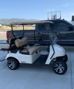 10" VAMPIRE Machined/Black GOLF CART WHEELS AND 205/50-10 Low Profile Golf Cart Tires Combo - Set of 4 33 71OL1FKr0lL