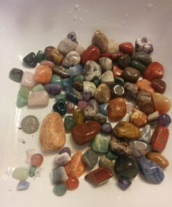 Hypnotic Gems 2 Pounds Brazilian Tumbled Polished Natural Stones Assorted Mix - Medium Size - 1" to 1.5" Avg. #D: Medium 2 Lb Bag 37 71OLHnkrevL