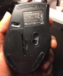 TECKNET Wireless Mouse, 2.4G USB Computer Mouse with 6-Level Adjustable 3200 DPI, 30 Months Battery, Ergonomic Grips, 6 Buttons Portable for PC, Chromebook, Mac - Black 56 71OLhsRgNDL