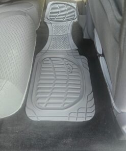 Motor Trend FlexTough Floor Mats for Cars, Gray Deep Dish All-Weather Mats, Waterproof Trim-To Fit Automotive Floor Mats for Trucks SUV, Universal Liner Car Accessories Full Set 40 71OLqu6cNVL