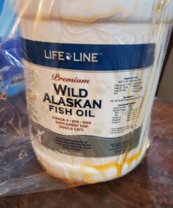 Life Line Pet Nutrition Wild Alaskan Fish Oil Omega-3 Supplement for Skin & Coat – Supports Brain, Eye & Heart Health in Dogs & Cats, 128oz 26 71OLsBcomML 1