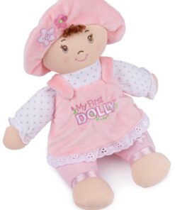 GUND Baby My First Dolly, Plush Doll for Babies and Toddlers, Pink/White, 13” Light Brown 13" 10 71OLz7Vv58L