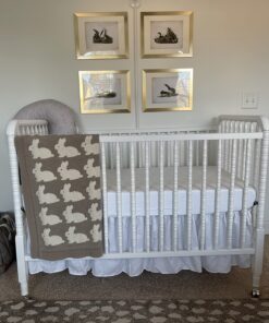 Burt's Bees Baby - Fitted Crib Sheet, Solid Color, 100% Organic Cotton Crib Sheet for Standard Crib and Toddler Mattresses (Cloud White) Cloud White 31 71OMhO1nYL