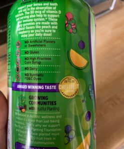 Vitafusion Vitamin D3 Gummy Vitamins for Bone and Immune System Support, Peach, Blackberry and Strawberry Flavored, 50 mcg Vitamin D, 75 Day Supply, 150 Count 150 Count (Pack of 1) 49 71OMjwiDVQL