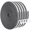 Yotache Weather Stripping Door Seal Strip 1/4 in x 1/8 in x 83Ft Total, High Density, Soundproof, Weatherproof Insulation Foam Tape Strip for Door Frame and Window, 5 Strips 1/4 x 1/8" 57 71ON20yai0L
