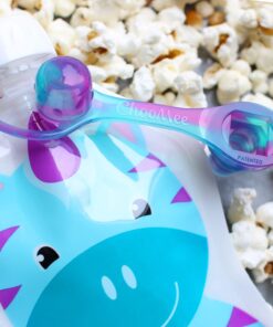 ChooMee SoftSip Food Pouch Top | Baby Led Weaning | No Spill Flow Control Valve, Protects Childs Mouth, 100% Silicone, BPA Free | Swirl Colors, 4 CT 22 71OOOo3l7RL