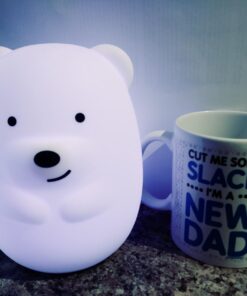 Lumipets Animal Kids Silicone Nursery Light for Baby and Toddler, Squishy Night Light for Kids Room, Animal Night Lights for Girls and Boys, Kawaii Lamp, Cute Lamps for Bedroom (Bear) Bear 43 71OOl4fFOfL