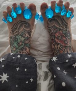 YogaToes GEMS: Gel Toe Stretcher & Separator - America’s Choice for Fighting Bunions, Hammer Toes (Small fits Shoe Sizes W: 7.5-11 / M: 7-10,) 1 Pair 28 71OP42fIPEL