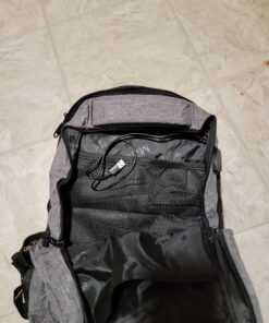 Matein Travel Laptop Backpack, Business Anti Theft Slim Durable Laptops Backpack with USB Charging Port, Water Resistant College School Computer Bag Gifts for Men & Women Fits 15.6 Inch Notebook, Grey Austere Grey 47 71OPHlrgMLL