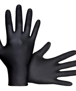 SAS Raven Powder Free Nitrile Disposable Gloves | 7 Mil - Lg | Latex Free, Chemical + Puncture Resistant, Textured Grip, Single Use | for Automotive, Industrial, Janitorial, MRO, Food Service 25 71OSKFBKEVL