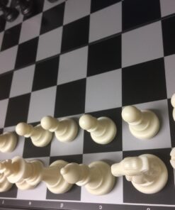 Yellow Mountain Imports Medium 2-in-1 Travel Magnetic Chess & Checkers Board Game Set - 12.5 Inches - Portable, Folding & Travel Perfect 56 71OSLCwl1mL