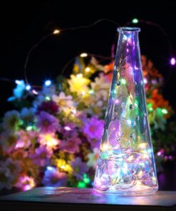 GDEALER 2 Pack LED Fairy Lights Halloween Battery Operated String Lights Waterproof 8 Modes Remote Control Color Changing Christmas Lights 60 LED 20 Feet Copper Wire Firefly Lights- Multicolor 30 71OSV1ndV7L 1