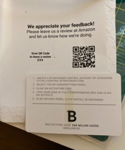 Bitdefender Total Security 2024 – Complete Antivirus and Internet Security Suite – 5 Devices | 1 Year Subscription | PC/Mac | Activation Code by Mail Mailed Keycard 18 71OSu2KO7lL