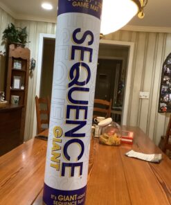 Jax Giant (aka Jumbo) SEQUENCE Game - Tube Edition with Cushioned Mat (27" x 32") Cards and Chips, Package Colors May Vary. Giant (aka Jumbo) tube Standard Packaging 25 71OT4TlYsL