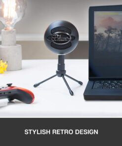 Logitech for Creators Blue Snowball iCE USB Microphone for Gaming, Streaming, Podcasting, Twitch, YouTube, Discord, Recording for PC and Mac, Plug & Play - White Black 29 71OTDgOgTIL 2
