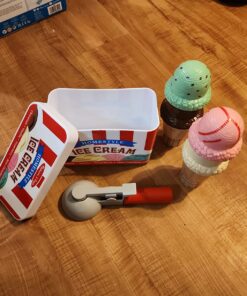 Melissa & Doug Scoop and Stack Ice Cream Cone Magnetic Play Set, Multicolor - Pretend Food, Ice Cream Toy For Toddlers And Kids Ages 3+. 36 71OUAeRy yL 2