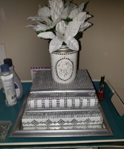 Royal Imports Diamond Sparkling Rhinestone Bling Wrap Ribbon Bulk DIY Roll - Event Decorations, Wedding Cake, Bridal/Baby Shower, Birthday, Arts & Crafts, Party Decorations - 30 Ft - 1 Roll - Silver 1 Roll (24-Rows) 66 71OUgUxlvaL 2