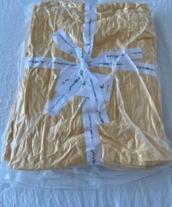 NTBAY 100% Pure Cotton Cable Knit Throw Blanket, Super Soft Warm 51x67 Knitted Throw Blanket for Couch, Sofa, Chair, Bed - Extra Cozy, Machine Washable, Comfortable Home Decor, Yellow Throw(51"x67") 26 71OVYSIfRaL