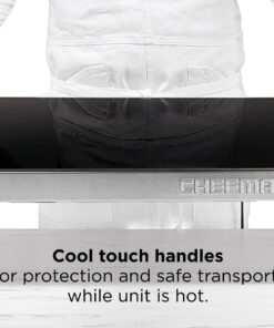 Chefman Electric Warming Tray with Adjustable Temperature Control, Glass Top Large 21”x16” Surface Keeps Food Hot,Black Large - 21" x 16" 18 71OVnxpx5cL