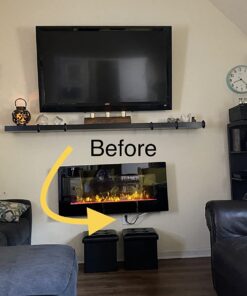 Sleek Socket - The Original & Patented Mounted TV Ultra-Thin Outlet Concealer with Cord Concealer Kit, 2 Outlet, 4-Foot Cord, Universal Size (No More Drilling Holes in Wall to Hide Mounted TV Cord) TV mount - single 33 71OW67Ts3dL