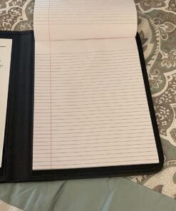 Samsill Professional Padfolio, Business Portfolio, Black, Includes 8.5 x 11 Writing Pad Full Size - 8.5x11 1 Pack 66 71OWlhxpI7L