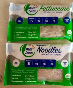 Well Lean Organic Variety Pack - Premium Shirataki Konjac Pasta - USDA Organic, 100% Plant Based, Keto Friendly, Zero Net Carb, Non-GMO, Ready to Eat, Low Calorie, Gluten Free, Vegan, Diet, 6 Pack 26 71OXyR GFFL