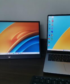 ViewSonic VA1655 15.6 Inch 1080p Portable IPS Monitor with a Built-in Stand, Mobile Ergonomics, USB C, Mini HDMI and Protective Case for Home and Office,Black 62 71OYGL8uUgL