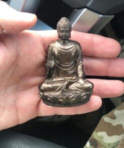 Top Collection Mini Shakyamuni Buddha Decorative Statue - Hand Painted Enlightened One Sculpture with Bronze Finish Look- 3-Inch Supreme Buddha Collectible Figurine 31 71OYSTbWRUL