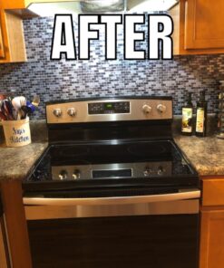 RoomMates StickTILES Traditional Marble Peel and Stick Backsplash Tiles - 4 Per Pack, Blue and White - TIL3229FLT 45 71OYUPIWsJL