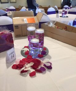 Mega Candles - Unscented 3" Floating Disc Candles - White, Set of 12 20 71OYyA4JC6L