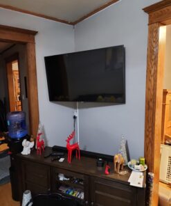 Perlegear UL Listed Full Motion TV Wall Mount for Most 37–82 inch Flat Curved TVs up to 110 lbs, 12″/16″ Wood Studs, Bracket with Articulating Arms, Swivel, Tool-Free Tilt, Max VESA 600x400mm 32 71OZfqT 8iL