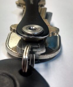 KEYSMART Key Holder for Keychain Key Ring - Compact Key Organizer Key Chain Key Case, Minimalist Pocket-Sized EDC Keychain, Loop Piece for Car Fobs, Expandable (up to 14 Keys, Black) 43 71OZu60ppML