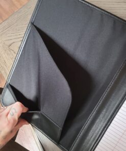 Samsill Professional Padfolio, Business Portfolio, Black, Includes 8.5 x 11 Writing Pad Full Size - 8.5x11 1 Pack 62 71OaU9dyoWL