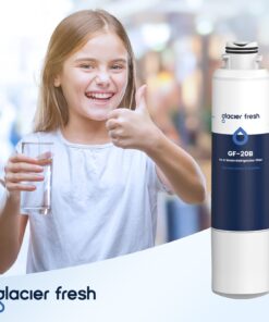 GLACIER FRESH DA29-00020B Refrigerator Water Filter Compatible with Samsung DA29-00020A/B, DA29-00020B-1, HAF-CIN/EXP, 46-9101, RF4267HARS For French Door Fridge Kitchen (3 PACK) Standard 3 Count (Pack of 1) 29 71ObKwuibEL