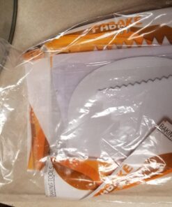 Teenitor Cake Scraper Cake Smoother, 7 Pcs Dough Scraper Bowl Scraper Cutters Cake Icing Scraper Smoother Tool Set for Bread Dough Cake Fondant Icing White 46 71ObLKTavGL