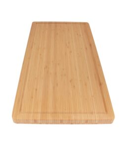 Alternative view of BambooMN Bamboo Burner Cover/Cutting Board for Viking Cooktops, New Vertical Cut, Large, Extra Long (23"x11.78"x0.75") (23"x11.78"x0.75") Vertical Cut, Long
