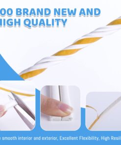 33Feet Long Weather Stripping for Door,Insulation Weatherproof Doors and Windows Seal Strip,Collision Avoidance Rubber Self-Adhesive Weatherstrip,(2 Rolls,16.5Ft/10m Each,White) 33Ft White 17 71ObbK7StpL