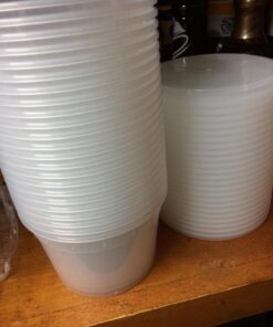 Glotoch 24 Pack 16 oz. (2 Cups) Plastic Food and Drink Storage Containers Set with Lids - Microwave, Freezer & Dishwasher Safe Eco-Friendly, BPA-Free, Reusable & Stackable 16 oz. - 24 Sets 49 71ObbUVHSVL 3