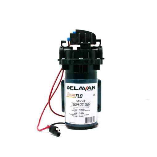 Delavan 7822FS-201-SBIP I Series 12 Volt Electric 60 PSI 2.2 GPM Bypass, On Demand, and Bypass-Demand Diaphragm Pump