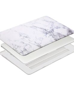 MOSISO Compatible with MacBook Air 13 inch Case (Models: A1369 & A1466, Older Version 2010-2017 Release), Plastic Pattern Hard Shell Case & Keyboard Cover & Screen Protector, White Marble 50 71OcWEsw4LL