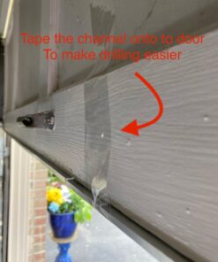 M-D Building Products 87668 18-Feet Universal Aluminum and Rubber Garage Door Bottom, Black 53 71OdRO5tPJL