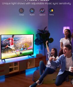 Govee TV LED Backlight with APP Control, Music Sync, Scene Modes, 6.56FT with RGBIC Color Changing for 30-50 inch TVs, USB Powered 28 71OdZX0ec8S