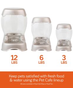 Petmate Pet Cafe Feeder Dog and Cat Feeder Pearlescent Colors 3 Sizes, Made in USA 6 lb. Pearl Tan 31 71Odjh U4tL