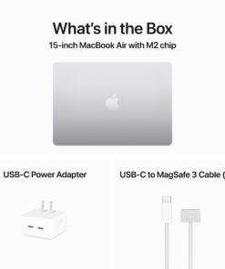 Apple 2023 MacBook Air Laptop with M2 chip: 15.3-inch Liquid Retina Display, 8GB Unified Memory, 256GB SSD Storage, 1080p FaceTime HD Camera, Touch ID. Works with iPhone/iPad; Silver 8GB RAM Without AppleCare+ 14 71Oe28EuDRL