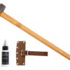 1844 Helko Werk Germany Traditional Splitting Maul - Made in Germany Heavy Duty Splitting Maul for Splitting Logs and Splitting Firewood - Head 6-1/2 lbs, Handle 36 in. (Splitting Maul) #13573
