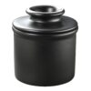 Butter Bell - The Original Butter Bell crock by L Tremain, a Countertop French Ceramic Butter Dish Keeper for Spreadable Butter, Matte Black BB-NITE 38 71OeK1iu5EL