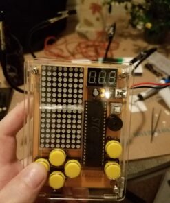 DIY Soldering Project Game Kit Retro Classic Electronic Soldering Kit with 5 Retro Classic Games and Acrylic Case, Idea for STEM High School Family Education Friends by Etoput Yellow 36 71Oen9GcvmL