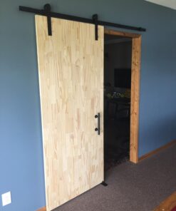 SMARTSTANDARD 6.6FT Barn Door Hardware kit, Barn Door Track, Sliding Door Hardware kit, Smoothly and Quietly -Heavy Duty Sturdy -Easy to Install, Fit 36"-40" Wide Panel (I Shape Hanger) 6.6 Feet 37 71OesXbxWQL